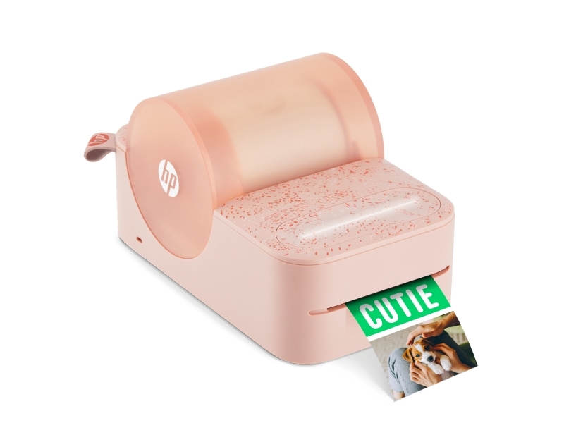 Hp Sprocket Panorama Farb-Labeldrucker Mit Bluetooth Für Fotos/Aufkleber - Pink