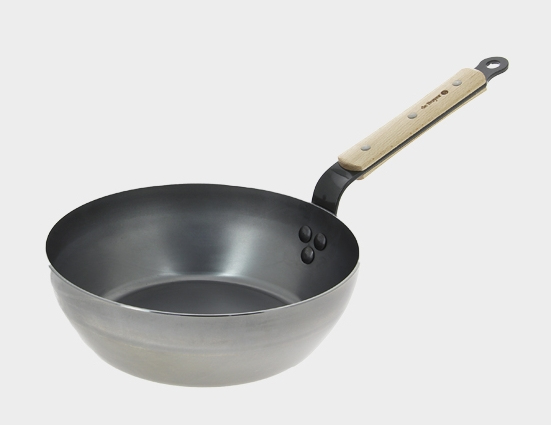 de Buyer Mineral B Bois, Rund, Gryde til alle formål, Rustfrit stål, 2,5 L, Træ, 24 cm