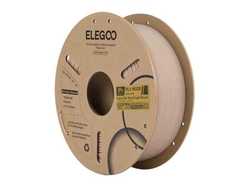 Elegoo Pla Holzfilament (Helles Eichenholz)