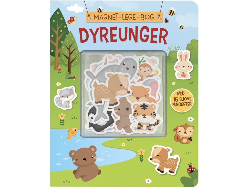 Magnet-Lege-Bog: Dyreunger |