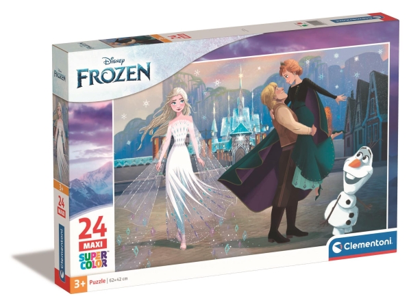 Frost Puslespil - Disney - Maxi Color - Clementoni - 24 Brikker