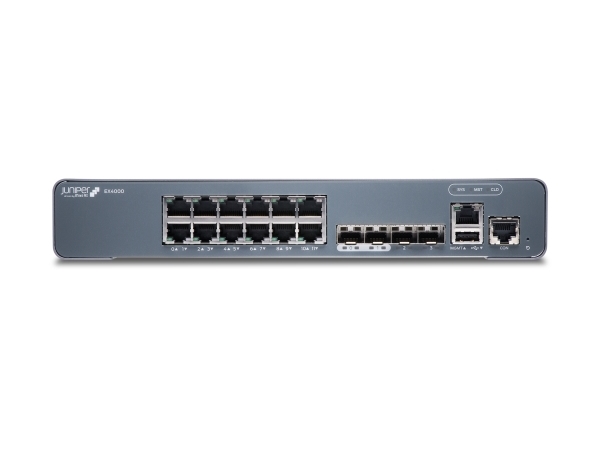 Juniper Ex4000-12T, Administreret, L2/L3, Gigabit Ethernet (10/100/1000), Stativ-Montering, 1U