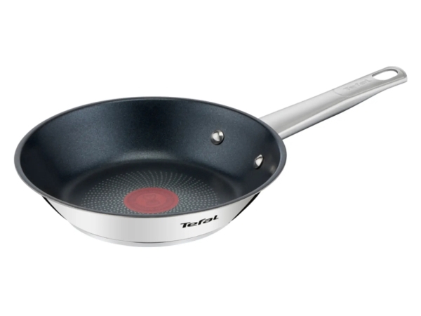 Tefal Cook Eat B9220604, Rund, Allzweckpfanne, Edelstahl, Titan, Edelstahl, Thermo-Punkt