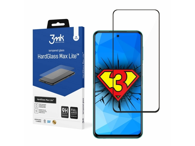 3Mk Hardglass Max Lite, Redmi Note 9S, 1 Stück(E)