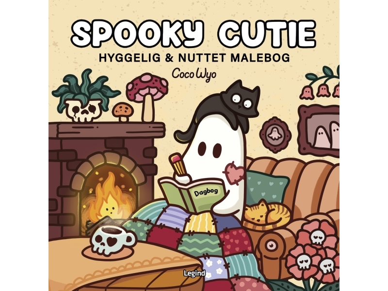 Målarbok: Spooky Cutie - Cozy Coloring | Coco Wyo