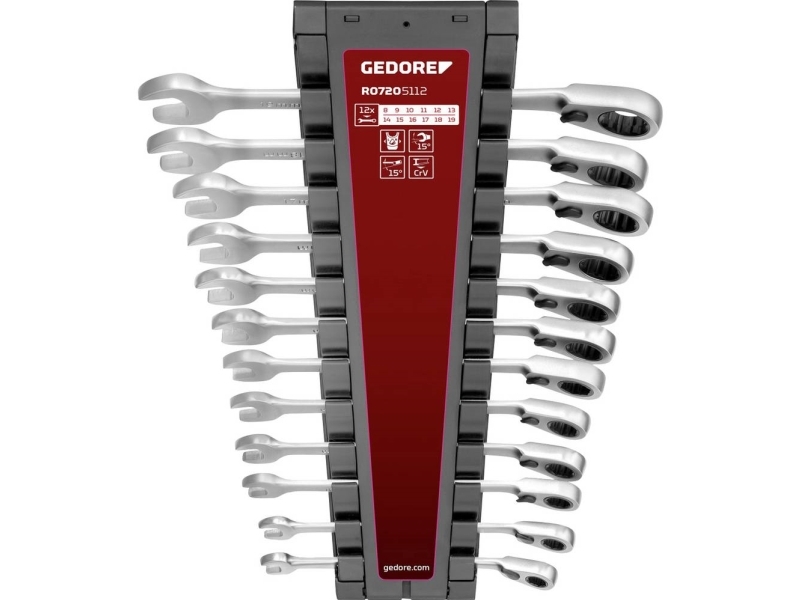 Gedore R07205112, 12 Stk, 12 Stk, 245 Mm, 44 Mm, 1,8 Kg