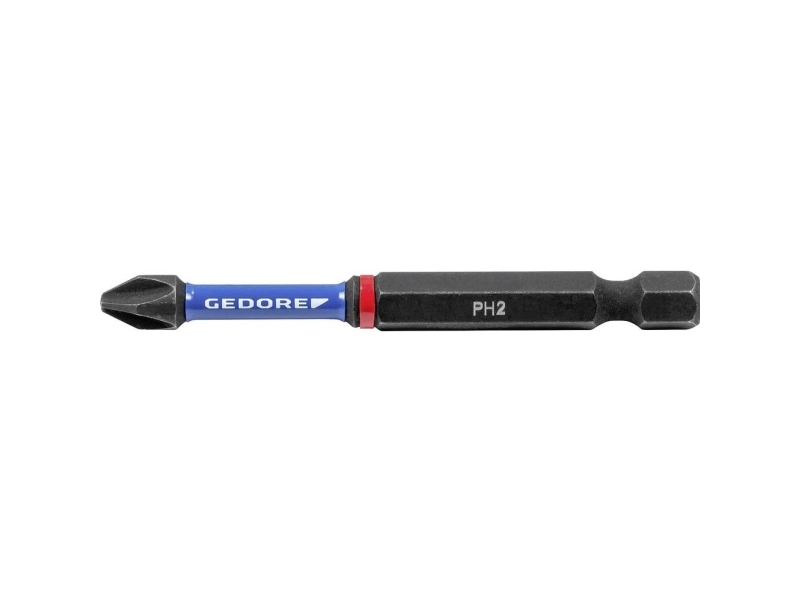Gedore 666 Tr70 Ph1-02 Bit-Set, Kreuzschlitz, Phillips, Torsionszone
