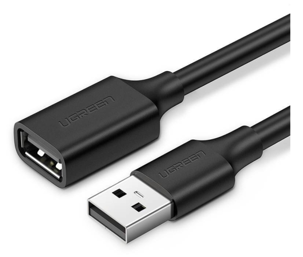 Kabel USB Ugreen Kabel USB 2.0 przedluzajacy UGREEN US103 0.5m (czarny)