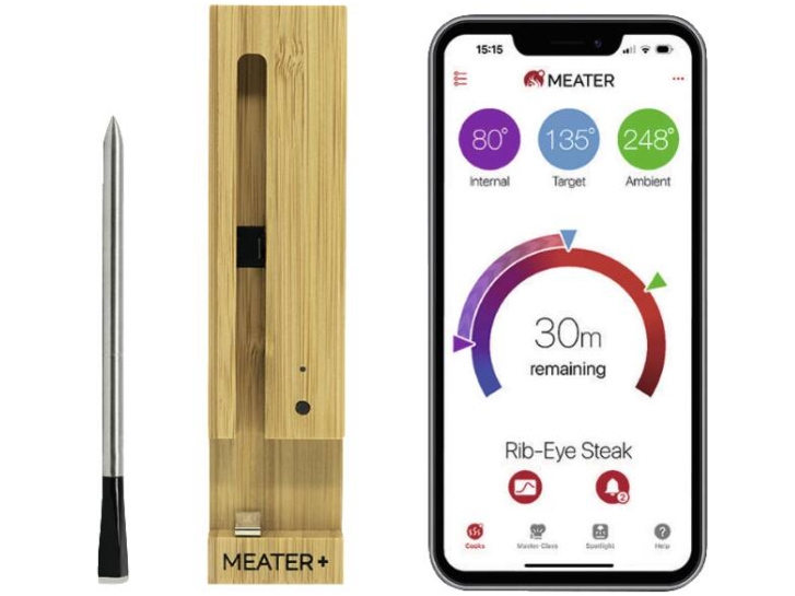 Trådløst stegetermometer med Bluetooth 50 m - Meater Plus RT3-MT-MP01