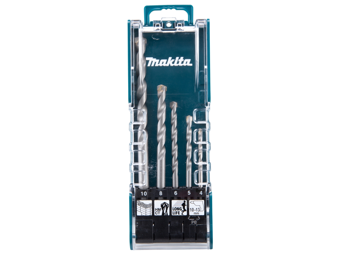 Porakone Makita E-11536 Muurausporasarja 5kpl (4.0x70. 5.0x85, 6.0x100, 8.0x110, 10.0x150mm)