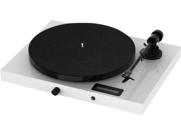 Pro-Ject Juke Box E1 (Om5e), Bæltedrevet Pladespiller, Semi-Automatisk, Hvid, Syntetisk Abs, 33,45 Rpm, 33,45 Rpm