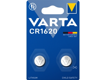 Varta 06620, Wiederaufladbarer Akku, Cr1620, Lithium, 3 V, 2 Stück(E), 2 Mm