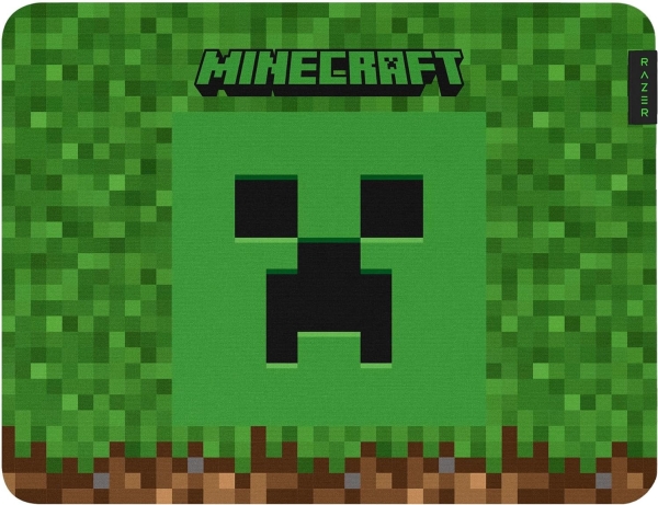 Razer Mouse Pad Gigantus V2 Medium Minecraft Ed., Flerfarvet, Billede, Gummi, Skridsikker Bund, Gaming Musemåtte