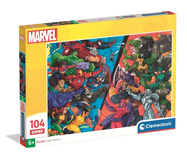 Puzzle „Super Marvel Heroes Vs. Villains“, 104 Teile