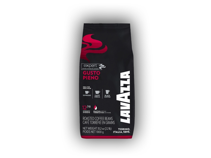 Lavazza Expert Gusto Pieno, 1 Kg, Kaffee, Dunkle Röstung, 12/13, Tasche