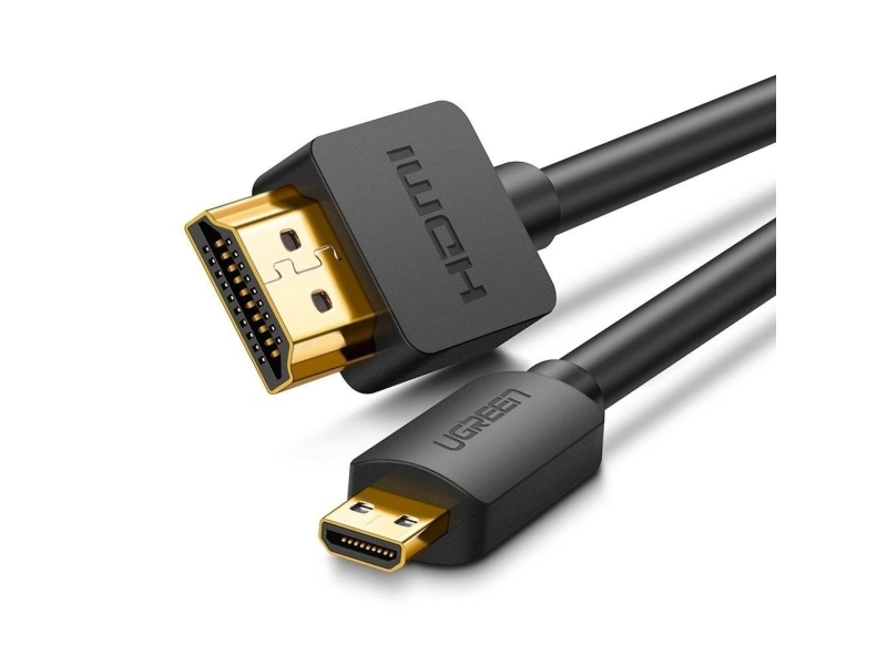 Ugreen HD127, 1,5 m, HDMI Type A (Standard), HDMI Type D (Micro), 3D, Sort