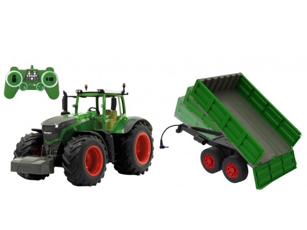 Maliko Rinkinio „Fendt 1050 RC“ traktorius (1:16) su nuotoliniu būdu valdoma „Jamara“ priekaba