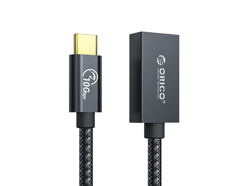 Orico Usb-Adapter Caf31 Usb-C Auf Usb-A 3.1 Gen 2 10Gbps 30 Cm Otg (Schwarz)