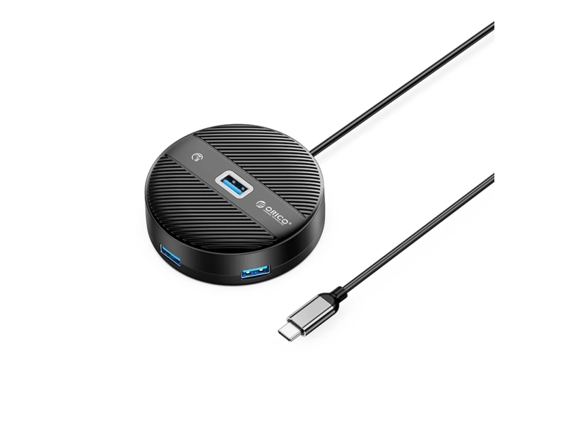 Usb-Hub Orico Ys1-C2, 4 Anschlüsse: 1X Usb-A 3.0, 3X Usb-A 2.0, 0,3 M, Schwarz