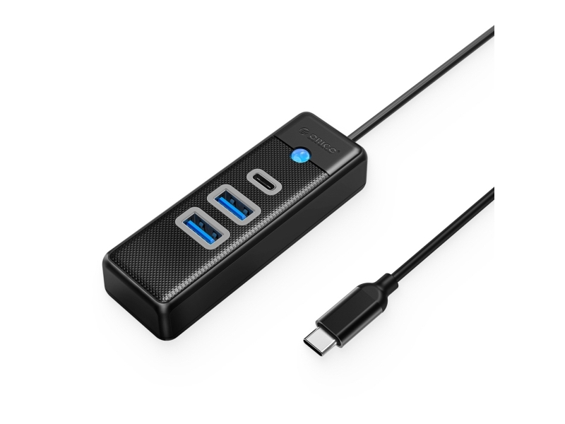 Orico Usb-Hub Pwc2u-C3 4 Anschlüsse? (3 Anschlüsse) 2X Usb-A 3.0 + 1X Usb-C 3.0 0,5 M Schwarz