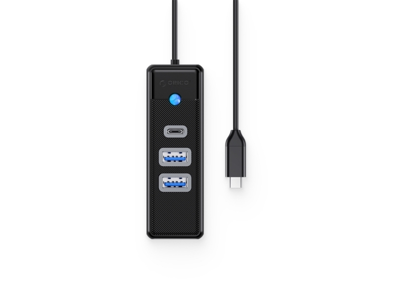 Orico Usb-Hub Pwc2u-C3 4 Porte? (3-Portet) 2X Usb-A 3.0 + 1X Usb-C 3.0 0,5 M Sort