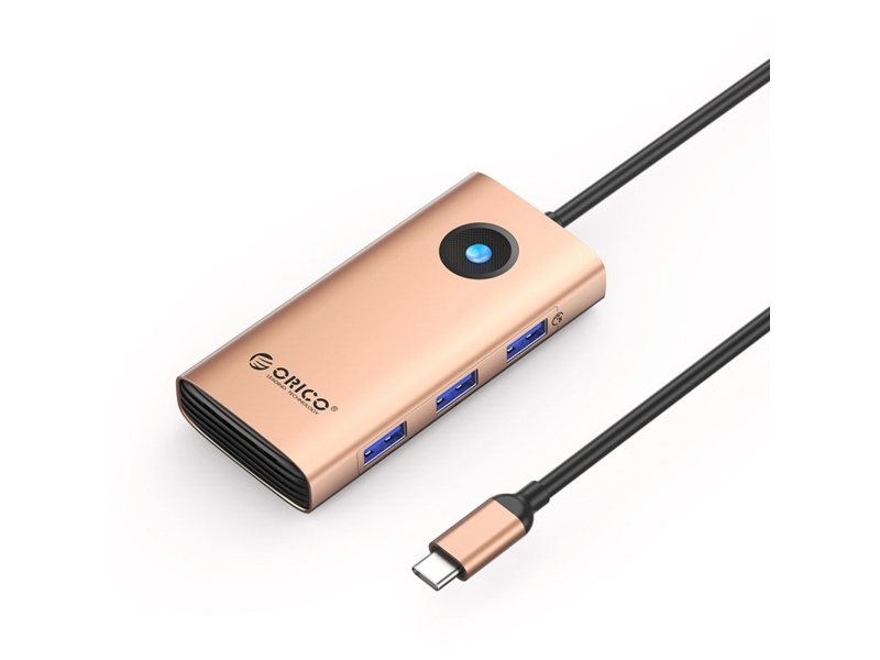 Orico Usb-C Dockingstation Pw11 6-In-1 (Rosa-Gold)