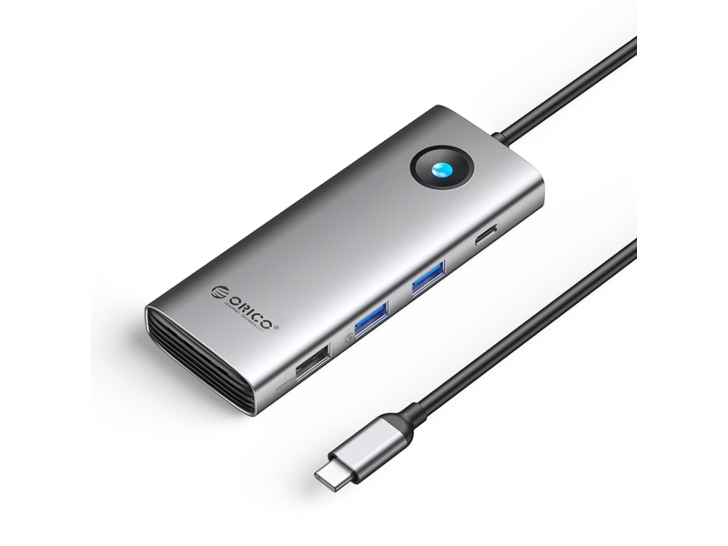 Orico Usb-C Dockingstation Pw11 8-In-1 Grau