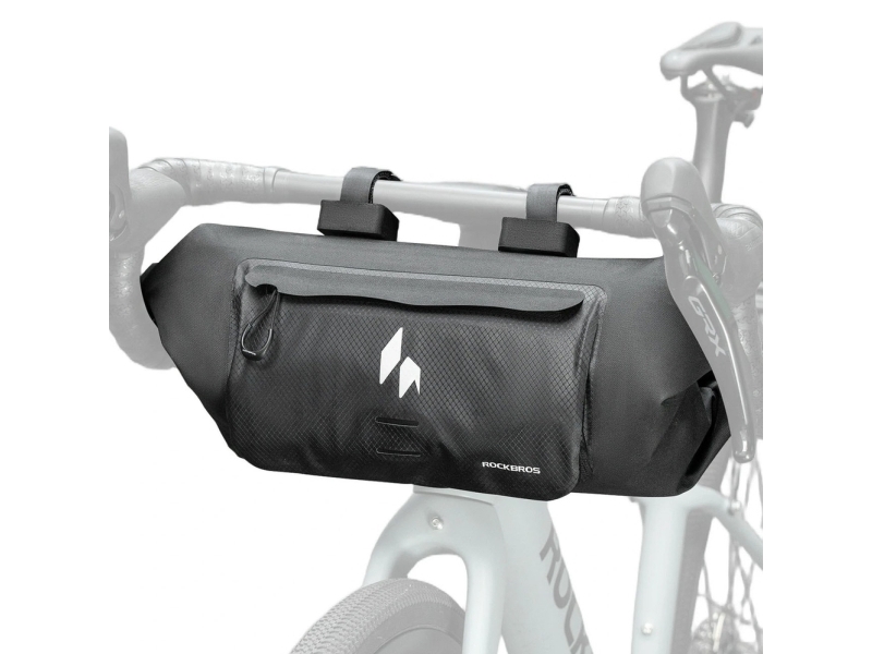 Rockbros As-154 Wasserdichte Lenker-Fahrradtasche 8L - Schwarz