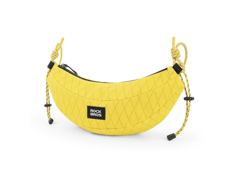 Rockbros H74 Cykeltaske Til Styr Eller Bananseler 1,8 L - Gul