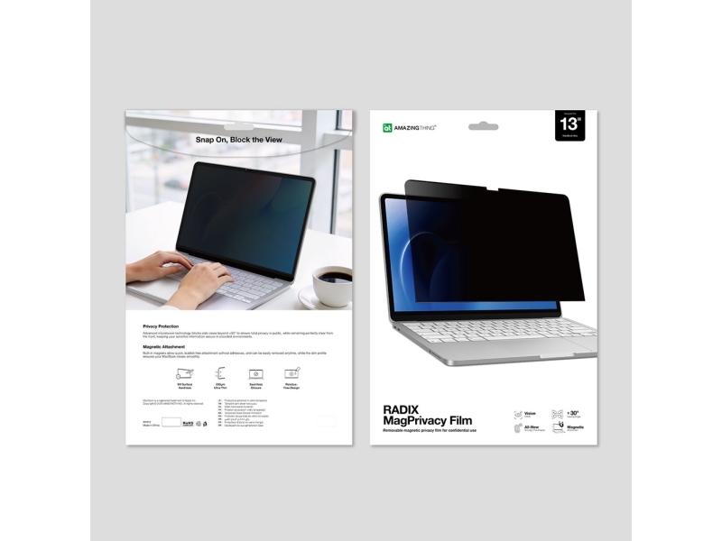 Privatlivsfolie Amazingthing Radix Magprivacy Film Til Macbook Neo 13"