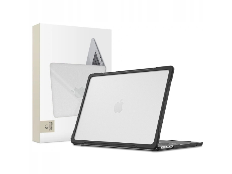 Hülle Tech-Protect Velar Für Macbook Air 13 M2-M5 2023-2026 Black/Matte Clear (4Kom.Pl)