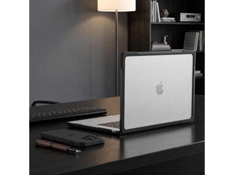 Etui Tech-Protect Velar Til Macbook Air 13 M2-M5 2023-2026 Black/Matte Clear (4Kom.Pl)