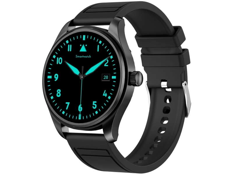 Smartwatch Rundes Amoled-Display Trainerround3 - Schwarz