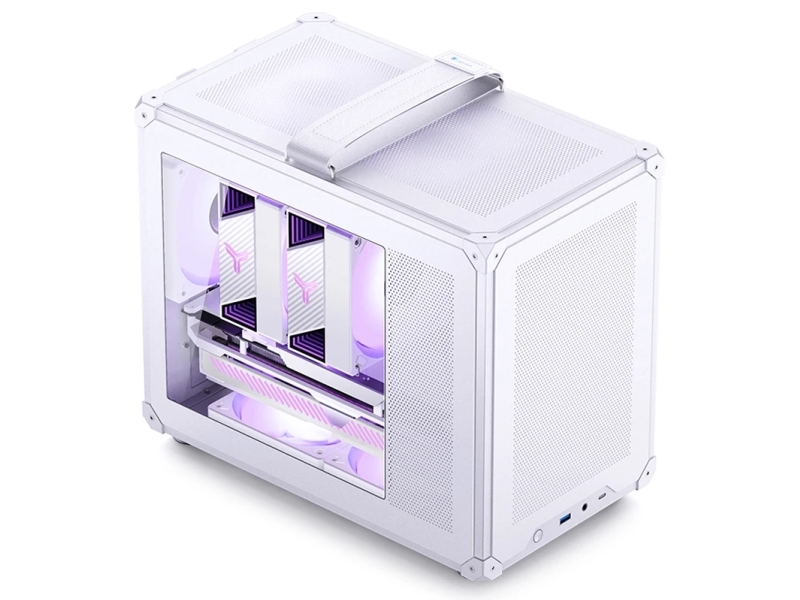 Jonsbo C6 Max, Desktop, Pc, Weiß, Itx, Micro Atx, Stahl, Glas, 17 Cm