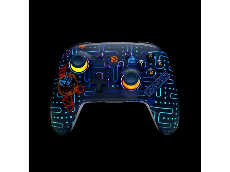 Powera Switch Wireless Pad Enhanced Lumectra Pac-Man Neon Arcade