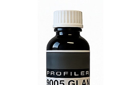 Rep.flaske med 25 ml - RAL9005 gl 8 m/finstruktur.