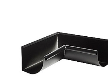 Indv hj 90gr. Ark.333mm - alu sort kvartrund.