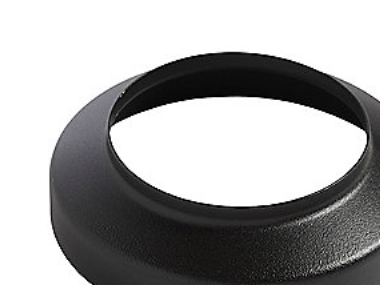Brøndkrave Ø80/Ø115mm - Alu sort.