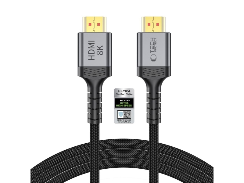 Tech-Protect Ultraboost Hdmi 2.1 4K 120Hz / 8K 60Hz Kabel 200 Cm - Sort