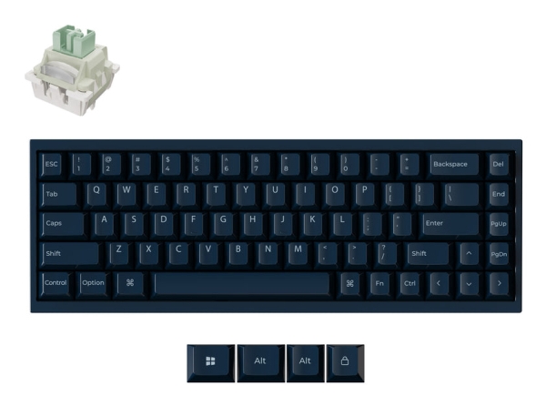 Keychron Q16 He 8K, Kabelgebunden, Usb, Magnetischer Tastenschalter, Qwerty, Rgb-Led, Navy