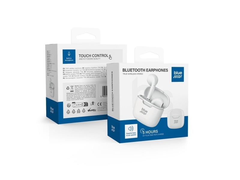 BlueStar Belaidės ausinės Blue Star FI7 TWS baltas