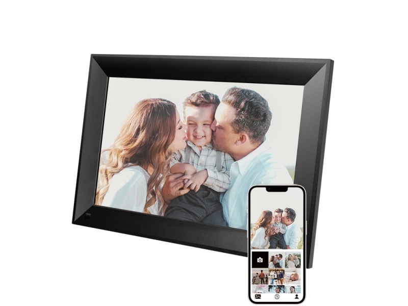 Logilink Digital Photo Frame, Lcd, 10.1", 2.4 Ghz Wifi, Black