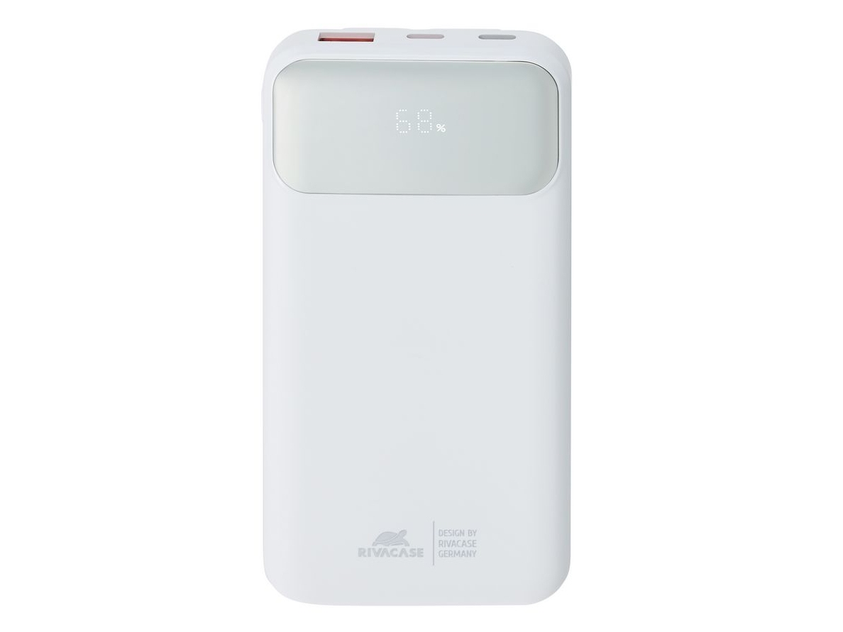 Rivacase Va2211wh, 10000 Mah, Lithium Polymer (Lipo), Power Delivery 3.0, Quick Charge 3.0, 22,5 W, Hvid
