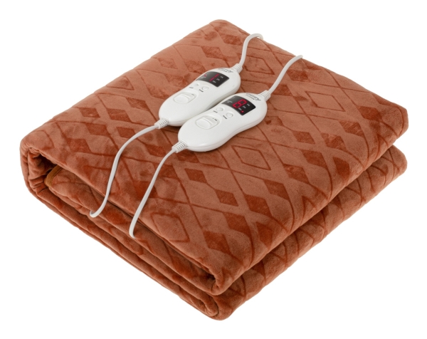 Camry | Elektrisk varmetæppe med timer | CR 7436 | Antal varmeniveauer 8 | Antal personer 2 | Vaskbar | Fjernbetjening | Ultrablød fleece/polyester | 2x60 W