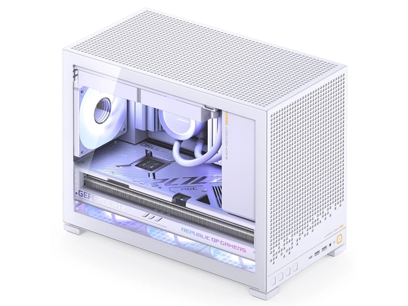 Jonsbo D32 Pro, Midi Tower, Pc, Weiß, Mini-Itx, Micro Atx, Stahl, 17 Cm