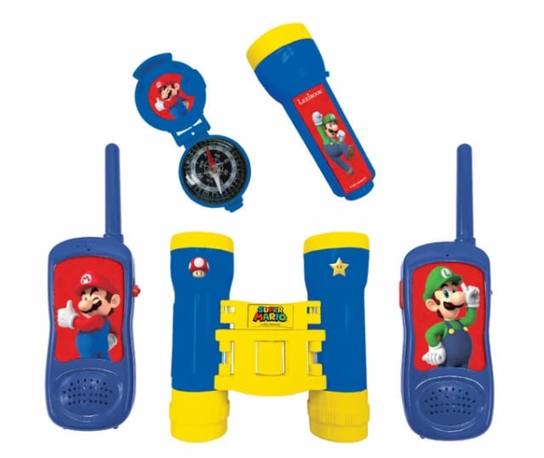 Lexibook Super Mario, Walkie-talkie til børn, 3 År, 420 g, Blå, Gul, Rød