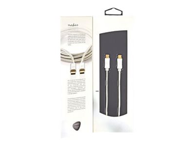 Nedis - Usb-Kabel - Usb-C (Han) Til Usb-C (Han) - Usb 3.1 Gen 1 - 1 M - Rund - Aluminium