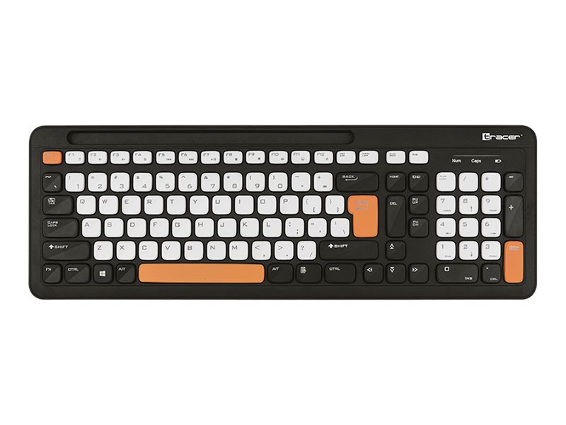 Tracer Greg Rf, Volle Größe (100%), Kabellos, Rf Wireless, Membran Key Switch, Qwerty, Schwarz
