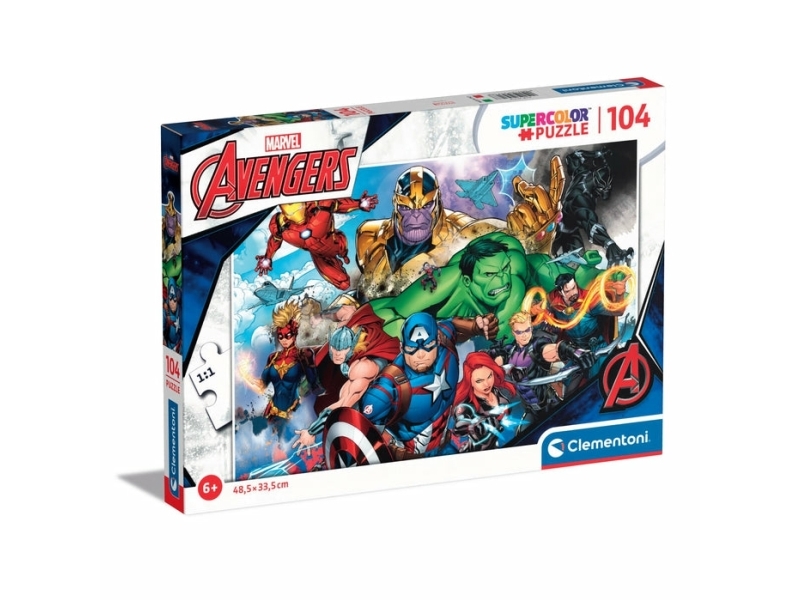 Marvel Puslespil - Avengers - Super Color - Clementoni - 104 Brikker