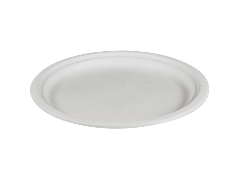Fibertallerken, ABENA Gastro, Ø26cm, hvid - (10 stk.)